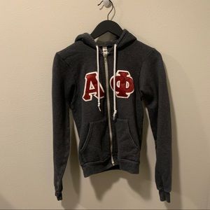 Alpha Phi stitched letters - American Apparel
